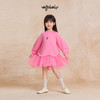 【woobaby】儿童轻盈空气层卫衣裙25秋新品网纱连衣裙女童公主裙长袖 商品缩略图2