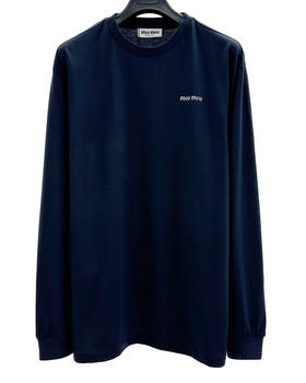 中性款logo刺绣长袖T恤017