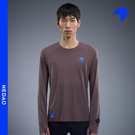 内道圆领风洞长袖男款越野跑步训练马拉松散热透气短袖T恤 商品图0