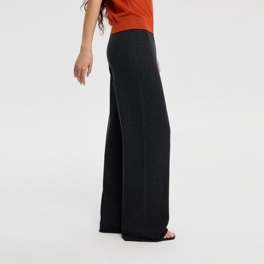 oneup卷边羊毛针织裤 商品图3