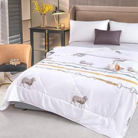 北极绒 BJRB309新西兰纯羊毛被-白 200x230cm( 3kg)