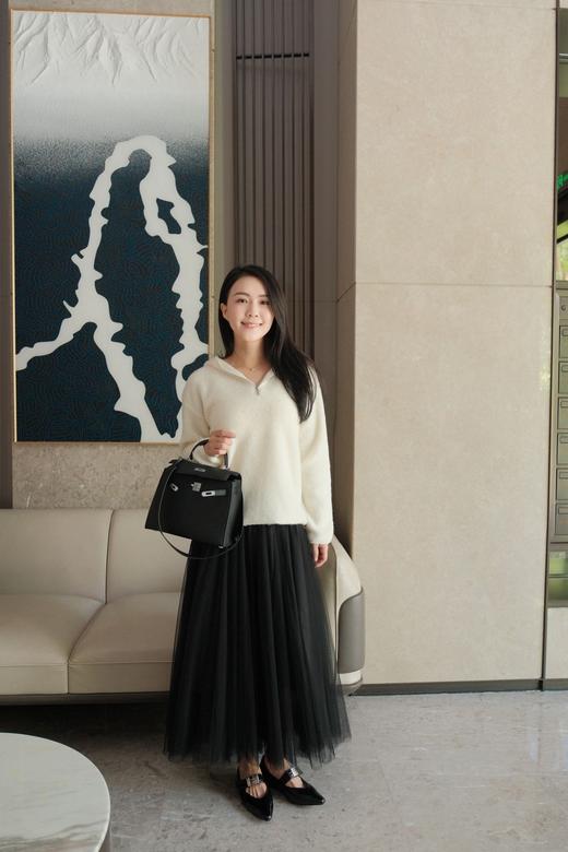 时髦尖子|法式真皮内增高金属扣单鞋 商品图3