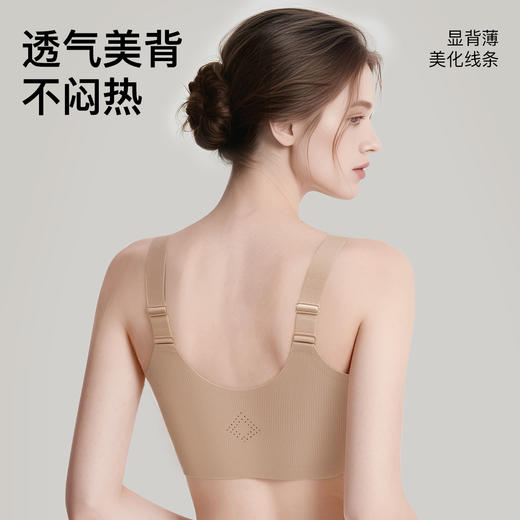 【298选3】D1-【B-D杯】【小胸款前拉链】【云朵面料】润微加高弹力底围+后背透气孔减震防下垂内衣 （此款面料更柔软，适合胸部敏感宝子，但承托力不如莱卡面料款，D杯以上别买） 提拉纤巧+提拉诗意 商品图3