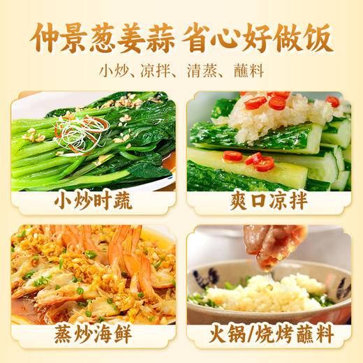 【0添加防腐剂】仲景葱姜蒜蓉酱鲜香蒜泥调料 生蚝海鲜烧烤火锅蘸料180g240g 商品图4