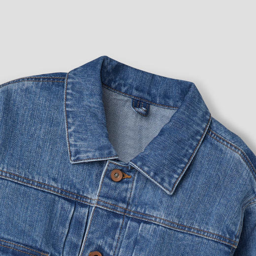 ROMI STUDIO“衣橱经典”复古绣花水洗赤耳丹宁牛仔外套RWCAW86167 商品图1