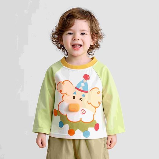 【春季新品】男女童卡通长袖t恤春秋婴儿小童打底衫上衣潮衣印花洋气 商品图2