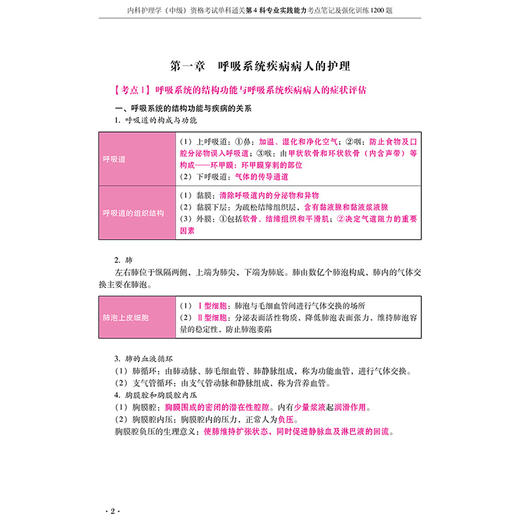 2026内科护理学(中级)资格考试单科通关 第4科专业实践能力 考点笔记及强化训练1200题 刘万芳 赵诺 郑姣 杜丽华辽宁科学技术出版社 商品图3