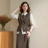 西遇法式高级感气质通勤套装女秋季收腰马甲搭半身裙两件套V3055140（不含衬衫） 商品缩略图3