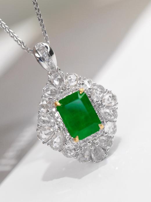 1.5ct刻面祖母绿吊坠 商品图2