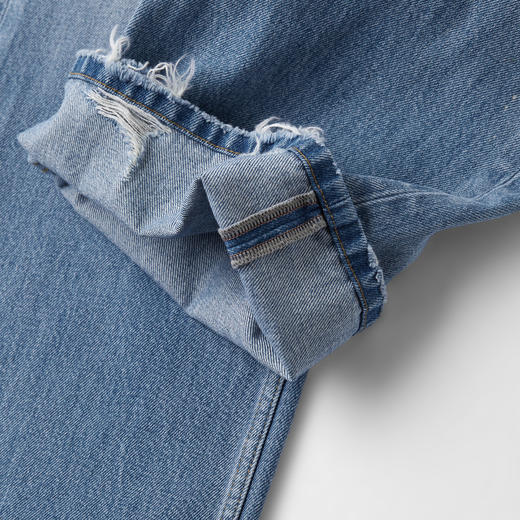 ROMI STUDIO“随性时髦”日本进口丹宁YKK拉链高腰牛仔裤RWCAX06156 商品图4