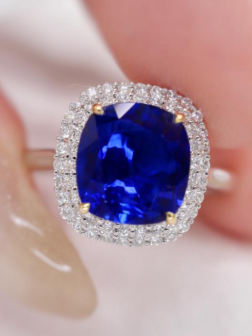 2ct刻面蓝宝石戒指 商品图3