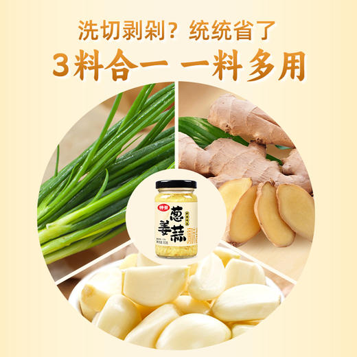 【0添加防腐剂】仲景葱姜蒜蓉酱鲜香蒜泥调料 生蚝海鲜烧烤火锅蘸料180g240g 商品图1