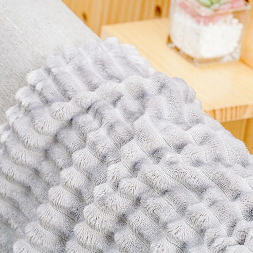 博洋生活 简约法兰绒休闲毯100*150cm/450g 商品图4