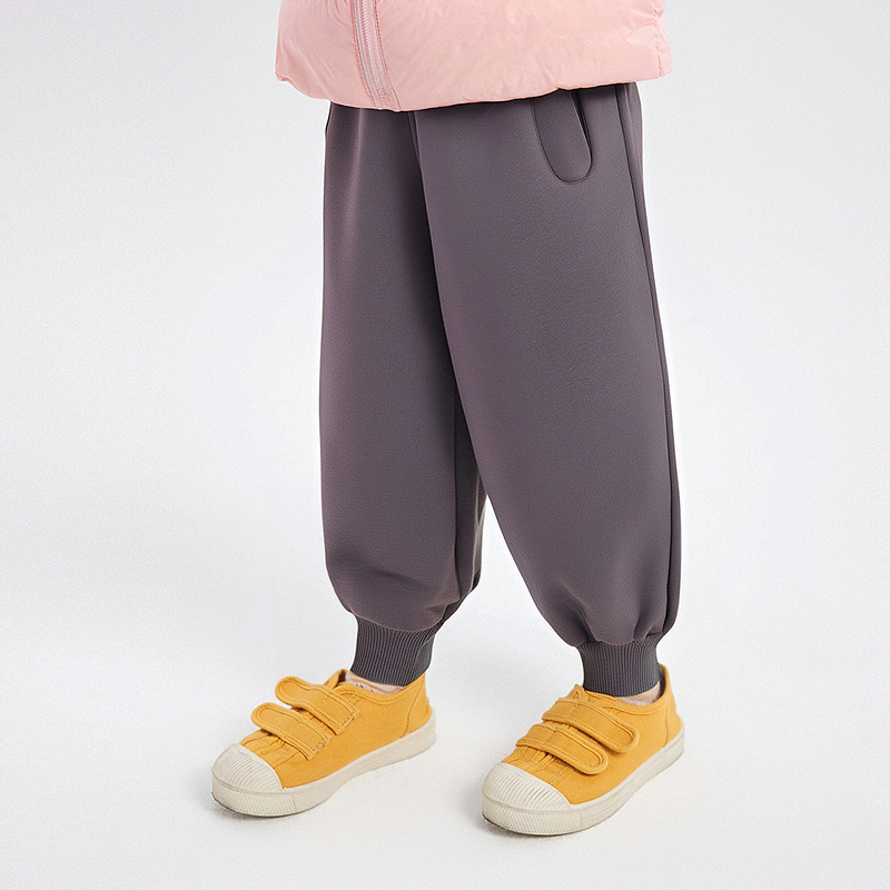 笛莎Deesha 童装女童裤子2025冬新款女童插袋松紧螺纹束脚裤