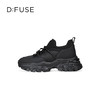 Dfuse迪芙斯2025秋季新款轻便厚底芭蕾舞鞋蝴蝶结增高老爹鞋透气休闲鞋DFD3112085 商品缩略图10
