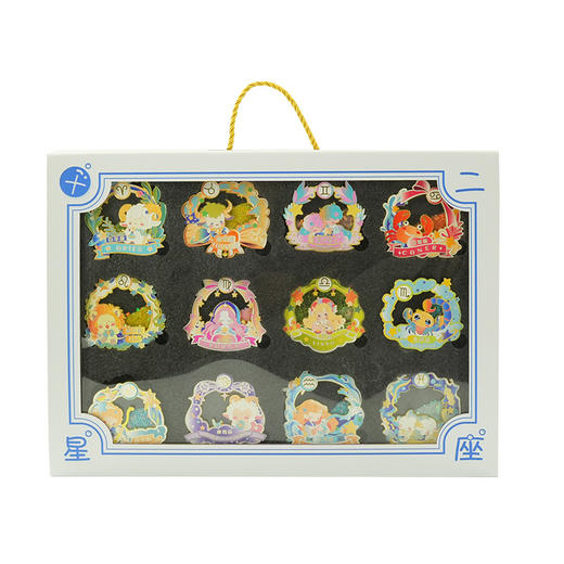 【十二星座金属流沙冰箱贴】创意磁吸国风纪念品文创礼盒套装国潮 商品图4