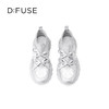 Dfuse迪芙斯2025秋季新款轻便厚底芭蕾舞鞋蝴蝶结增高老爹鞋透气休闲鞋DFD3112085 商品缩略图9