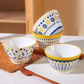 Trees&wind五英寸斗笠碗8个装|高脚设计防烫易端，可蒸/烤微波炉，耐高温能进洗碗机