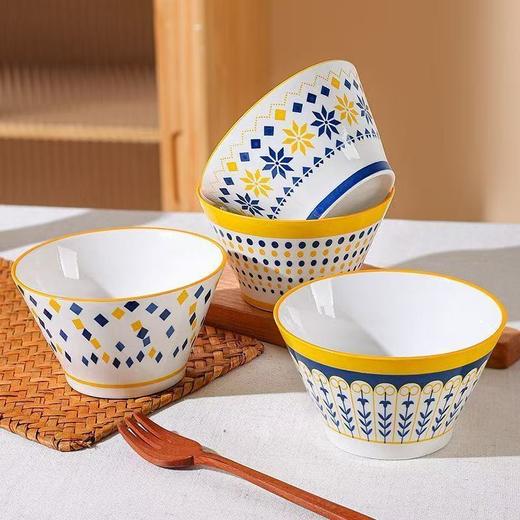 Trees&wind五英寸斗笠碗8个装|高脚设计防烫易端，可蒸/烤微波炉，耐高温能进洗碗机 商品图0