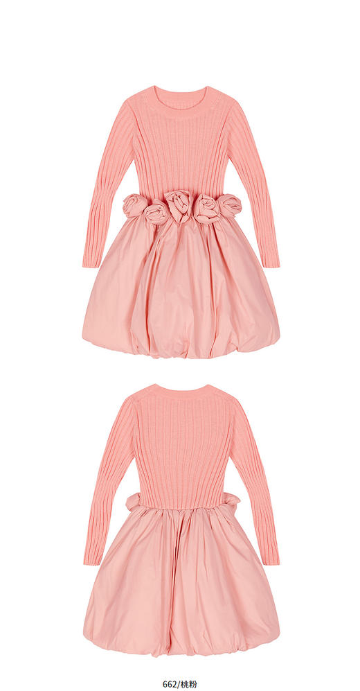 jnby   25年秋款   长袖毛衫连衣裙  YP9G11490 商品图7