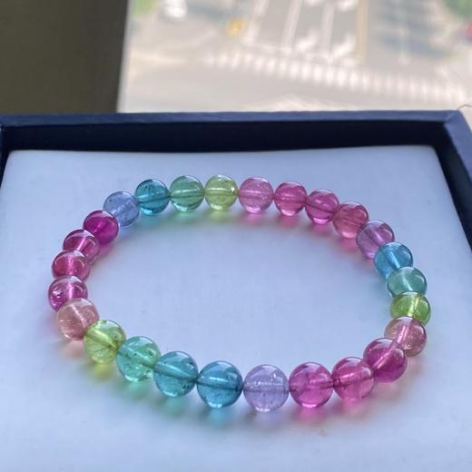 7mm单圈彩虹碧玺手串 商品图4