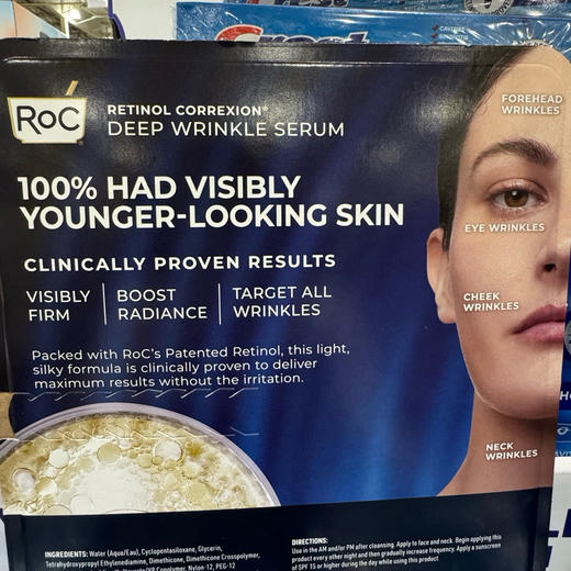 Roc抗皱精华折扣特价💥大容量来了‼️💰360元/2大瓶🉐美国🇺🇸直邮！Roc洛克深层抗皱精华50ml*2 商品图4