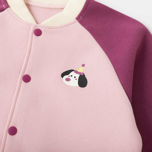 嘟嘟家女童外套秋季女宝棒球服秋款学院风小女孩休闲秋装上衣童装C5CWT097 商品图5