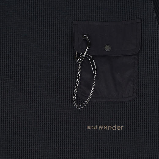 and wander PE waffle long sleeve T 华夫格长袖圆领T恤 商品图2
