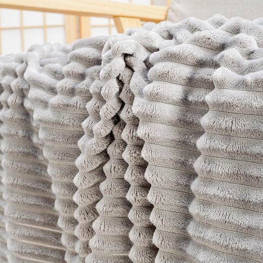 博洋生活 简约法兰绒休闲毯100*150cm/450g 商品图5