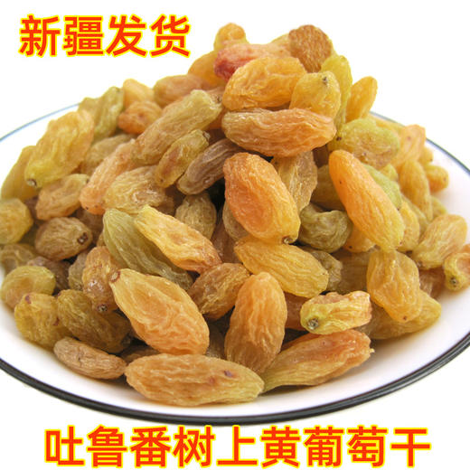 新款新品新疆树上黄葡萄干自然无籽原味袋装香甜休闲零食特产新货特级 商品图1