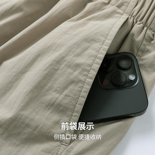 【抗静电&抑菌】圣得西男工装机能羽绒裤2025秋新款宽松直筒长裤 商品图7