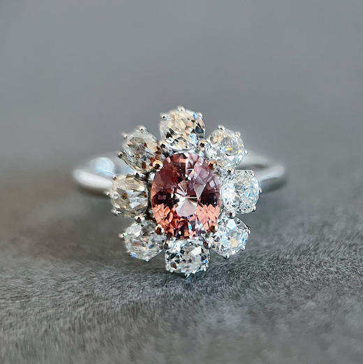 CLASSIC系列 18K镶钻石和帕帕拉恰 戒指 商品图1