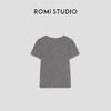 ROMI STUDIO 莫代尔混纺高弹快干修身超柔针织短袖T恤RW25SSY0068 商品缩略图3