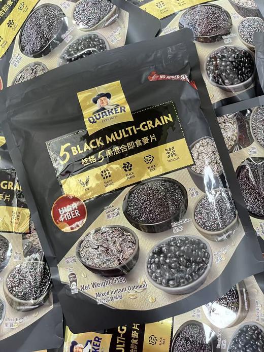 桂格5黑混合即食麦片480g   1200108002237 商品图0