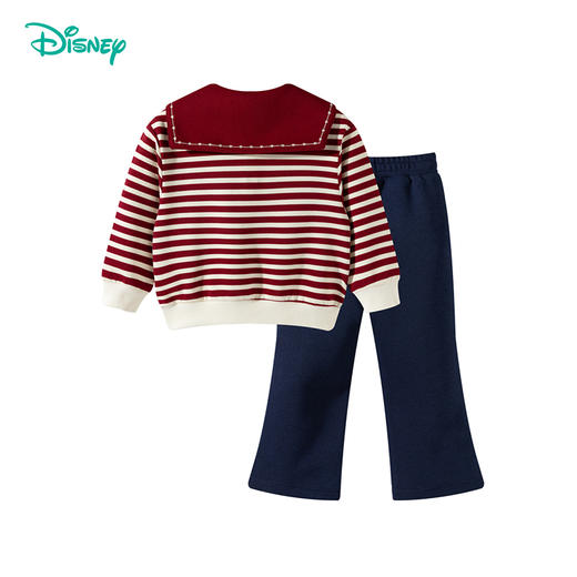 迪士尼25秋新款女童宽松卫衣休闲喇叭裤两件套套装ZD3ET011 商品图4