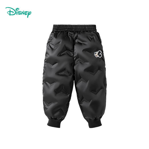 迪士尼25秋冬新款男童防风保暖裤中大童休闲软壳棉裤ZD4EK008 商品图3