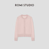 ROMI STUDIO 100%可机洗绵羊毛花纱粉色轻薄针织开衫 RWCSST2374 商品缩略图0