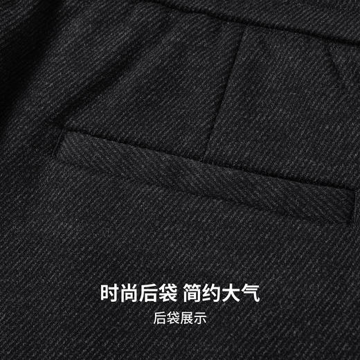 【含绵羊毛&抑菌】圣得西男羊毛混纺长裤2025秋款微廓直筒休闲裤 商品图9