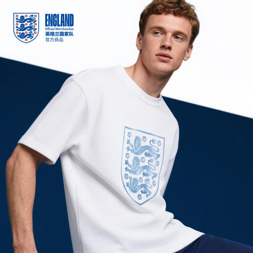【官方正版】英格兰国家队 | 夏季新款白色T恤基础款短袖运动休闲 商品图4