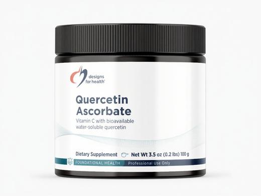 【效期为27年3月】海淘 健康设计 槲皮素C粉 Quercetin-Ascorbate 100克/瓶 商品图0