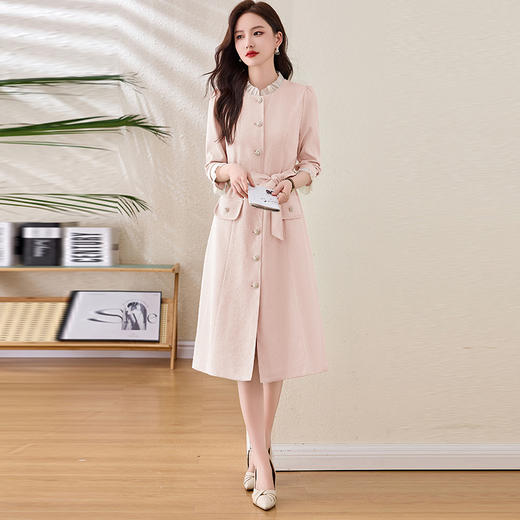 【预售3天】小香风连衣裙2025秋新款法式气质名媛洋气收腰显瘦中长裙子 商品图3