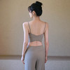 跃牌【禅语梵心】云感美背细肩带花边瑜伽背心带胸垫普拉提健身文胸运动内衣女WX5537 商品缩略图1