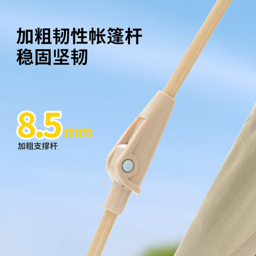 何大屋 传奇小镇六角黑胶帐篷HDW1516 商品图5