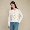 「自」全新升级【铂金会员367/天猫499/差价132】(05711)洛诗琳气质手工绣花钉珠外套2025秋季新款显瘦羊毛针织开衫 商品缩略图0