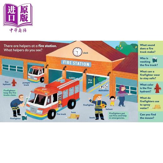 预售 【中商原版】大脑探索 社区助手 My First Brain Quest First Words Community Helpers 英文原版 儿童纸板书绘本 亲子图画书 商品图2