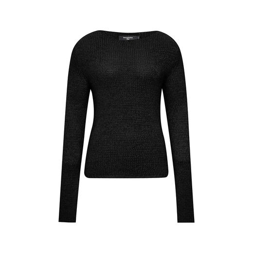 oneup带子纱圆领长袖针织毛衣 商品图6