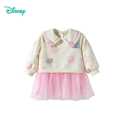 迪士尼童装春秋季女童洋气卫衣裙小女孩米妮黛丝印花长袖连衣裙ZD3EQ001 商品图4