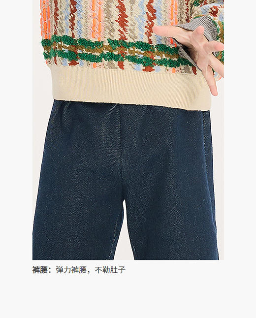 jnby   25年秋款  牛仔九分裤  YP9E10640 商品图4