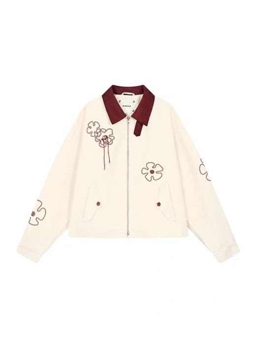 马得工地/MDGDWT13217/撞色领花型锁链绣夹克 商品图3