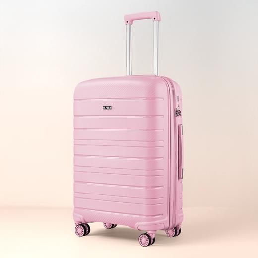 摔不烂行李箱全新PP拉杆箱行李箱 大容量拉链箱20寸登记密码箱 商品图3